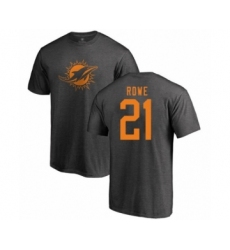 Football Miami Dolphins #21 Eric Rowe Ash One Color T-Shirt