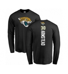 Football Jacksonville Jaguars #30 Ryquell Armstead Black Backer Long Sleeve T-Shirt