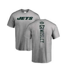 Football New York Jets #57 C.J. Mosley Ash Backer T-Shirt
