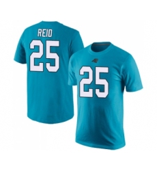 Football Men's Carolina Panthers #25 Eric Reid Blue Rush Pride Name & Number T-Shirt