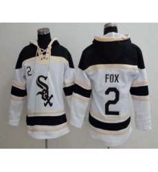 Men's Chicago White Sox #2 Nellie Fox Retired White Baseball MLB Hoodie