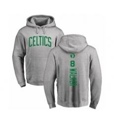 Basketball Boston Celtics #8 Kemba Walker Ash Backer Pullover Hoodie