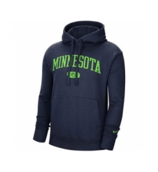 Men's Minnesota Timberwolves 2021 Navy Heritage Essential Pullover Basketball Hoodie