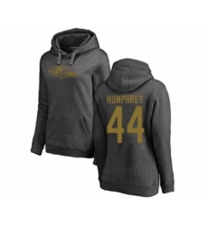 Football Women's Baltimore Ravens #44 Marlon Humphrey Ash One Color Pullover Hoodie