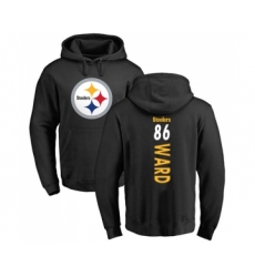 Football Pittsburgh Steelers #86 Hines Ward Black Backer Pullover Hoodie