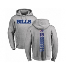 Football Buffalo Bills #19 Andre Roberts Ash Backer Pullover Hoodie