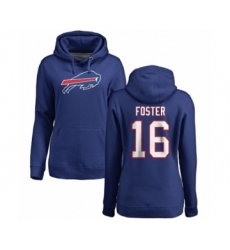 NFL Women's Nike Buffalo Bills #16 Robert Foster Royal Blue Name & Number Logo Pullover Hoodie