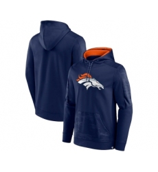 Men's Denver Broncos Navy On The Ball Pullover Hoodie