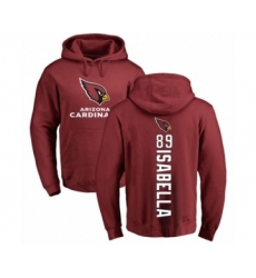 Football Arizona Cardinals #89 Andy Isabella Maroon Backer Pullover Hoodie