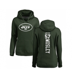 Football Women's New York Jets #57 C.J. Mosley Green Backer Pullover Hoodie