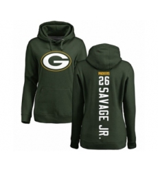 Football Women's Green Bay Packers #26 Darnell Savage Jr. Green Backer Hoodie