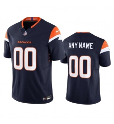 Youth Denver Broncos Active Player Custom Navy 2024 F.U.S.E. Alternate Vapor Limited Football Stitched Jersey