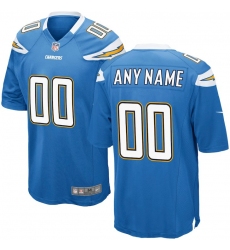 Mens Los Angeles Chargers Nike Powder Blue Customized Alternate Game Jersey