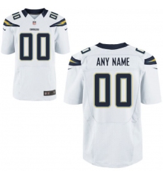 Men's Los Angeles Chargers Nike White Custom Elite Jersey