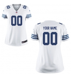 Women's Indianapolis Colts Nike White Custom Game Jersey