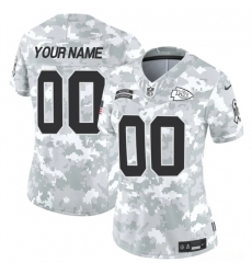 Women's Kansas City Chiefs Active Player Custom 2024 F.U.S.E Arctic Camo Salute To Service Limited Stitched Football Jersey(Run Small)
