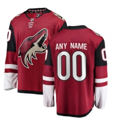 Men's Arizona Coyotes Fanatics Branded Red Home Breakaway Custom Jersey