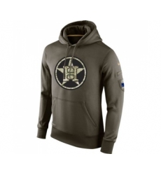 Men's Houston Astros Nike Olive Salute To Service KO Performance Hoodie