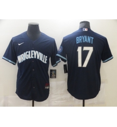 Men's Nike Chicago Cubs #17 Kris Bryant Navy Royal Alternate Stitched Baseball Jersey