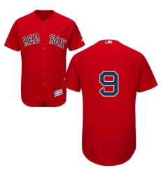 Men's Majestic Boston Red Sox #9 Ted Williams Red Alternate Flex Base Authentic Collection MLB Jersey