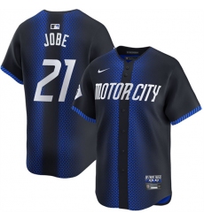 Men's Detroit Tigers #21 Jackson Jobe Navy City Connect Cool Base Stitched Baseball Jersey