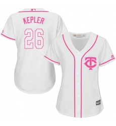 Women's Majestic Minnesota Twins #26 Max Kepler Authentic White Fashion Cool Base MLB Jersey