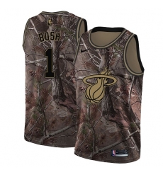 Men's Nike Miami Heat #1 Chris Bosh Swingman Camo Realtree Collection NBA Jersey