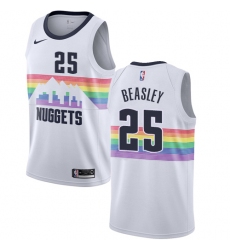 Women's Nike Denver Nuggets #25 Malik Beasley Swingman White NBA Jersey - City Edition