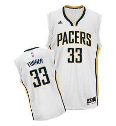 Men's Adidas Indiana Pacers #33 Myles Turner Swingman White Home NBA Jersey