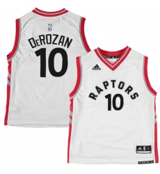 Men's Adidas Toronto Raptors #10 DeMar DeRozan Authentic White NBA Jersey