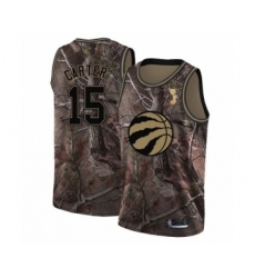 Men's Toronto Raptors #15 Vince Carter Swingman Camo Realtree Collection 2019 Basketball Finals Champions Jersey
