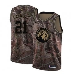 Men's Nike Minnesota Timberwolves #21 Kevin Garnett Swingman Camo Realtree Collection NBA Jersey