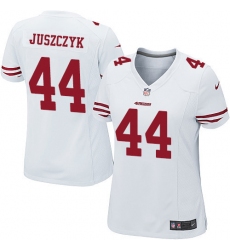 Women's Nike San Francisco 49ers #44 Kyle Juszczyk Game White NFL Jersey