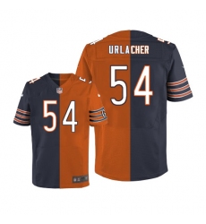 Men's Nike Chicago Bears #54 Brian Urlacher Elite Navy/Orange Split Fashion NFL Jersey Men's Nike Chicago Bears #54 Brian Urlacher Elite Navy/Orange Split Fashion NFL Jersey
