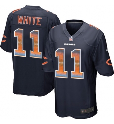 Youth Nike Chicago Bears #11 Kevin White Limited Navy Blue Strobe NFL Jersey