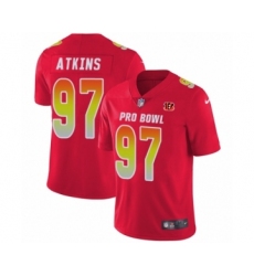 Men's Nike Cincinnati Bengals #97 Geno Atkins Limited Red AFC 2019 Pro Bowl NFL Jersey