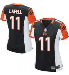 Women's Nike Cincinnati Bengals #11 Brandon LaFell Game Black Team Color NFL Jersey