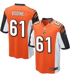 Men's Nike Cincinnati Bengals #61 Russell Bodine Game Orange Alternate NFL Jersey