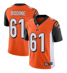 Youth Nike Cincinnati Bengals #61 Russell Bodine Elite Orange Alternate NFL Jersey