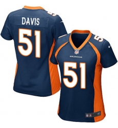 Women's Nike Denver Broncos #51 Todd Davis Game Navy Blue Alternate NFL Jersey