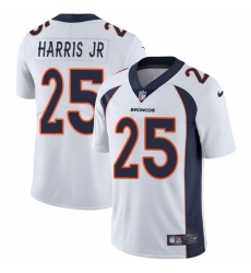 Youth Nike Denver Broncos #25 Chris Harris Jr White Vapor Untouchable Limited Player NFL Jersey