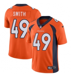 Youth Nike Denver Broncos #49 Dennis Smith Elite Orange Team Color NFL Jersey