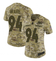 Women's Nike Denver Broncos #94 DeMarcus Ware Limited Camo 2018 Salute to Service NFL Jersey
