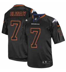 Nike Denver Broncos #7 John Elway Lights Out Black Elite NFL Jersey Nike Denver Broncos #7 John Elway Lights Out Black Elite NFL Jersey