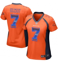 Women's Nike Denver Broncos #7 John Elway Limited Orange Strobe NFL Jersey Women's Nike Denver Broncos #7 John Elway Limited Orange Strobe NFL Jersey