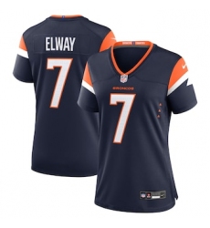 Women's Nike John Elway Orange Denver Broncos Retired Player Game Jersey