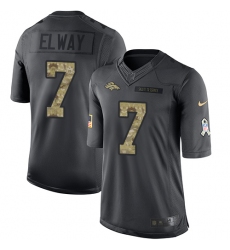 Youth Nike Denver Broncos #7 John Elway Limited Black 2016 Salute to Service NFL Jersey Youth Nike Denver Broncos #7 John Elway Limited Black 2016 Salute to Service NFL Jersey
