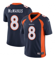 Men's Nike Denver Broncos #8 Brandon McManus Navy Blue Alternate Vapor Untouchable Limited Player NFL Jersey
