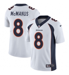 Youth Nike Denver Broncos #8 Brandon McManus White Vapor Untouchable Limited Player NFL Jersey