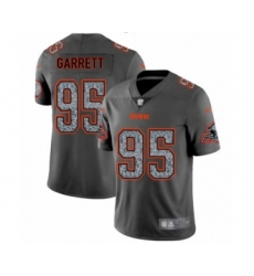 Men's Cleveland Browns #95 Myles Garrett Limited Gray Static Fashion Football Jersey Men's Cleveland Browns #95 Myles Garrett Limited Gray Static Fashion Football Jersey